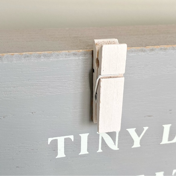 Tiny Little Miracle Baby Blessing Wooden Sign Picture Display - Picture 3 of 4